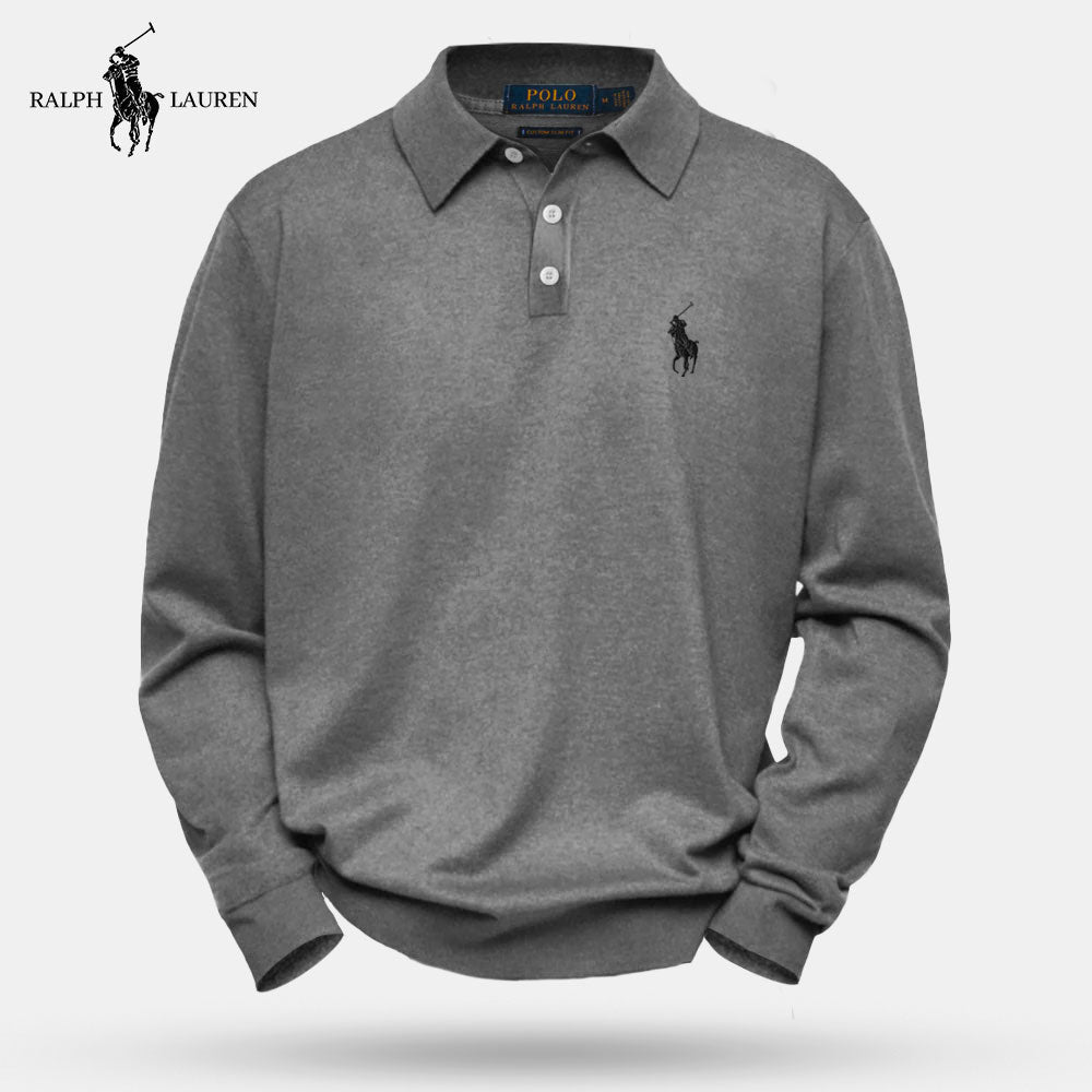 Long-sleeved polo shirt