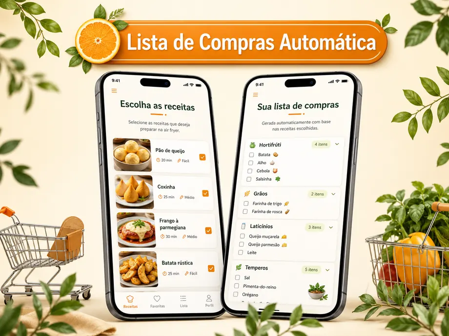 Lista de la compra automática: se genera sola a partir de las recetas